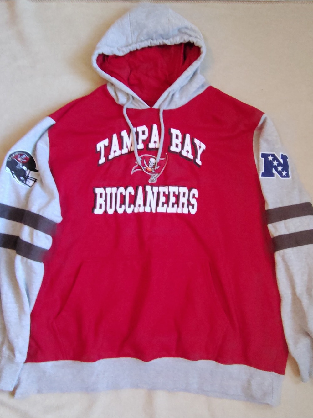 Tampa Bay Buccaneers G-III Hoodie Mens 4XL Red Gray Retro Logo NFL Pullover